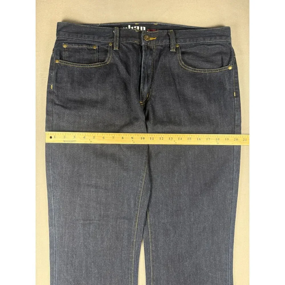 Urban Pipeline Jeans Men's 36x34 Blue Dark Wash Slim Straight Jeans NWOT
